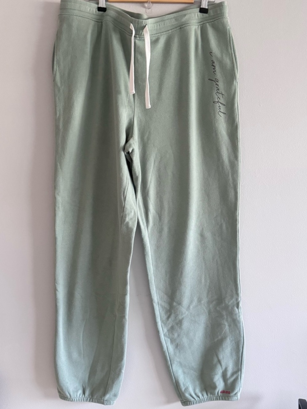 Peace Love World Love Life French Terry Joggers Sz XLT